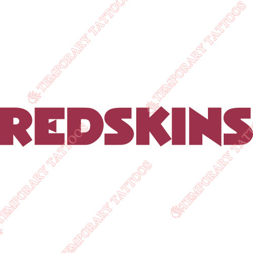 Washington Redskins Customize Temporary Tattoos Stickers NO.843